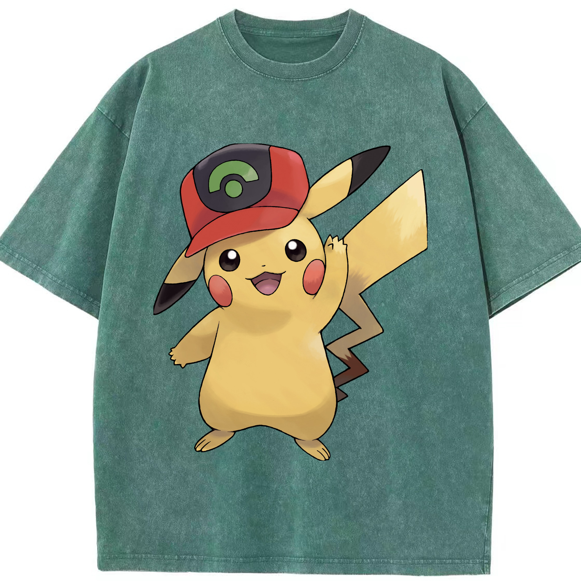 （画像用） ポケットモンスター Pokémon 綿100% ヴィンテージ風 半袖Tシャツ（フロントプリント）